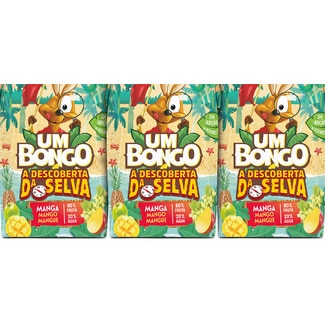 Um Bongo Néctar de Manga Tum-Tum Pack 3 embalagem 20 cl