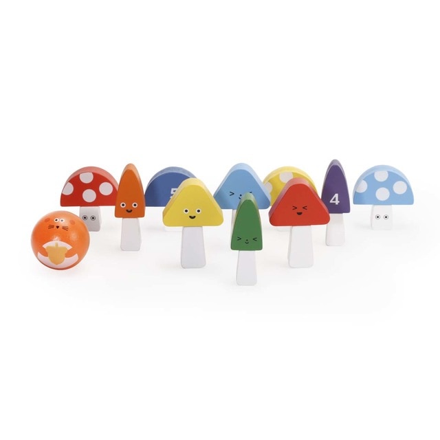 Juego infantil bolos setas Kikkerland