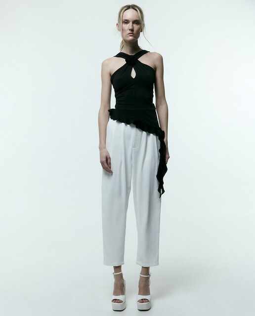 Pantalon fluide plis