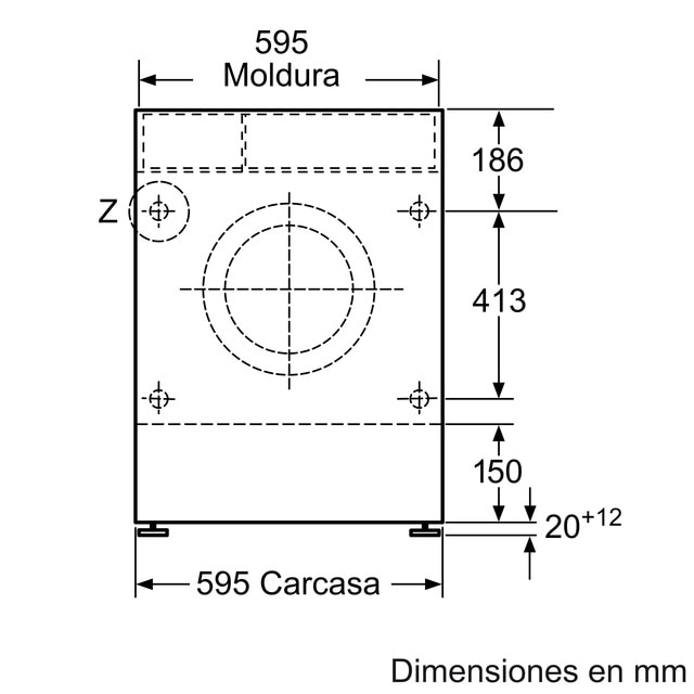 Thumbnail 2 de Bosch WKD28543ES lavadora secadora 7 kg, 1.355 rpm