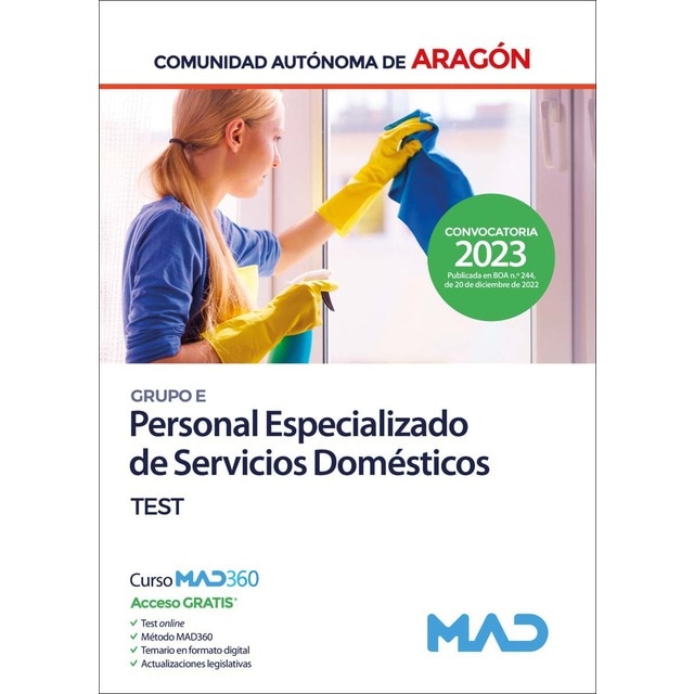 Personal Especializado de Servicios Domésticos (Grupo E) de la Administración General de la Comunida (Tapa blanda)
