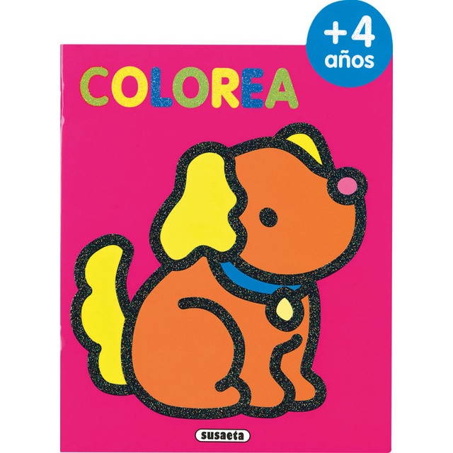 Colorea por edades 4 años