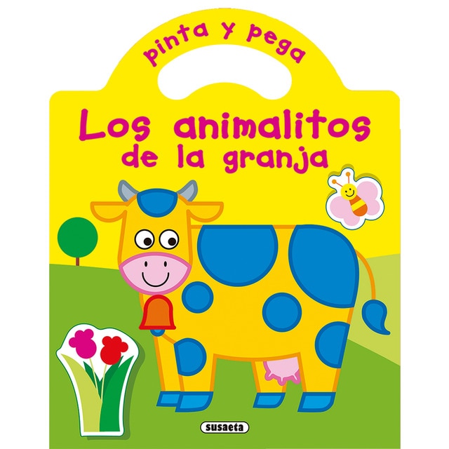 Pinta y pega los animalitos de la granja