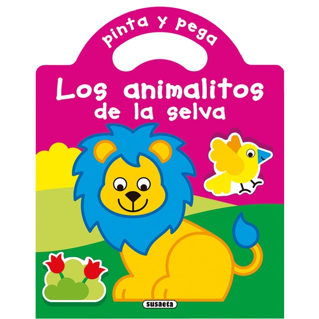 Pinta y pega los animalitos de la selva