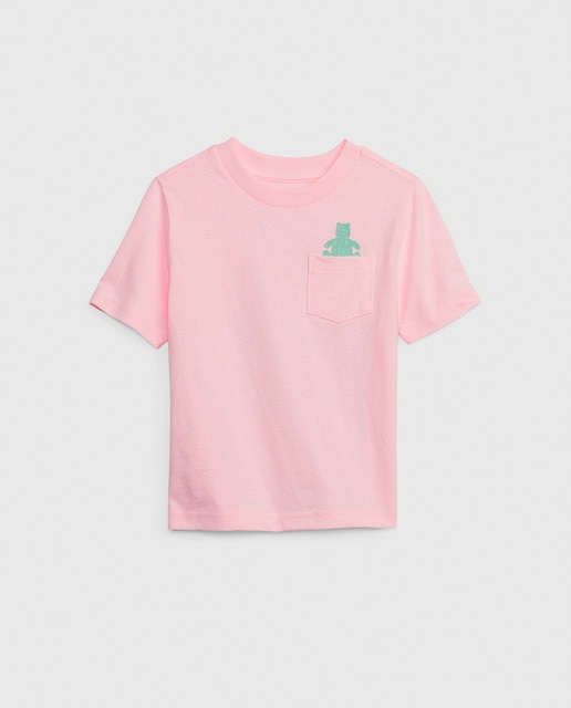 Camiseta de niño liso de manga corta