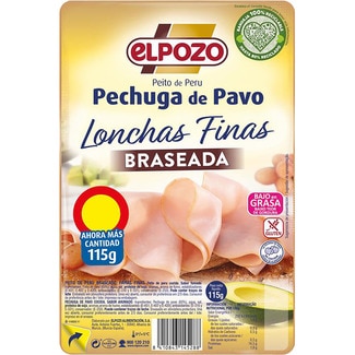 Pechuga De Pavo Braseada Bajo En Grasa En Lonchas Finas Sin Gluten Sin