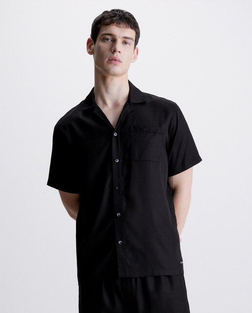Men's plain-coloured pyjama top
