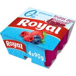 gelatina sabor a frutas del bosque 0% azúcares añadidos sin gluten pack 4 unidades 90 g