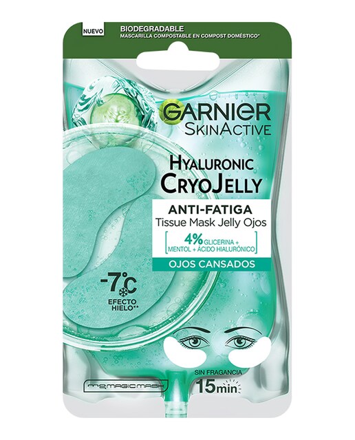 Garnier – Mascarilla tissu Hyaluronic Cryo Jelly Antifatiga Garnier.