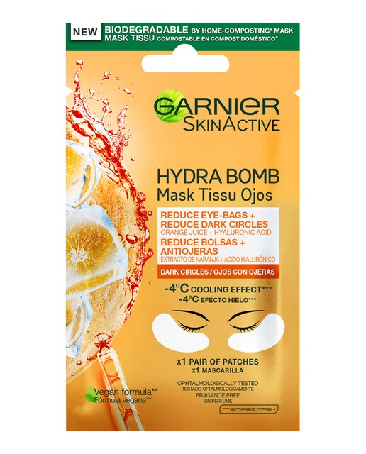 Garnier – Mascarilla tissu contorno de ojos anti-fatiga Skin Active Garnier.