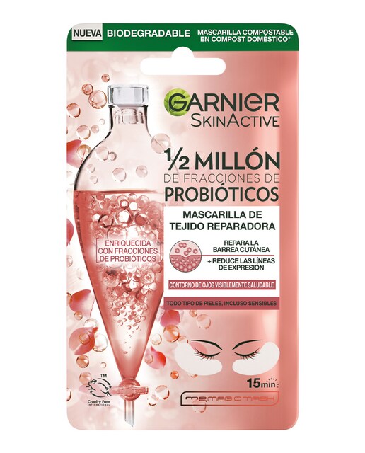 Garnier – Mascarilla tissu contorno de ojos Skin Active Garnier.