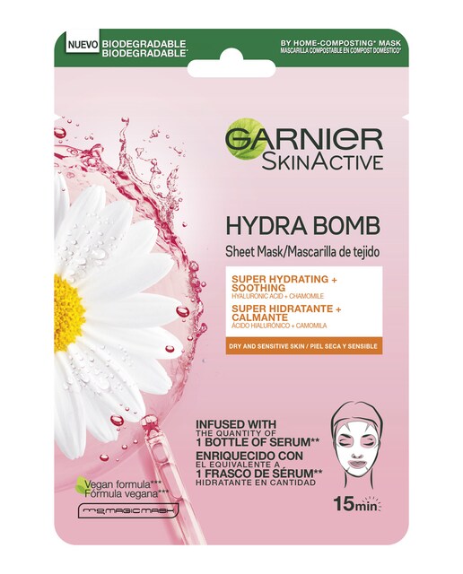 Garnier – Mascarilla tissu Hydra Bomb Skin Active Garnier.