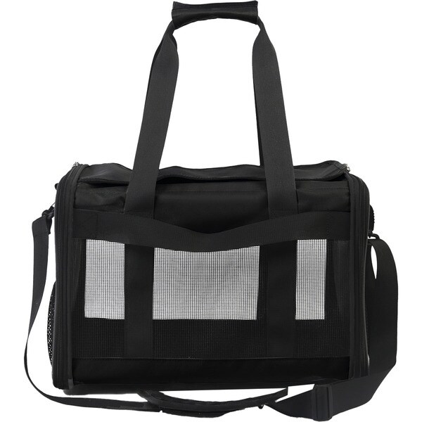 Transporttasche für Hunde und Katzen in Schwarz 40x25x28 cm 1 Einheit