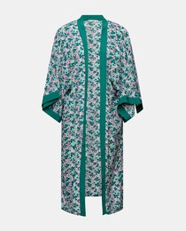 Kimono with a multicoloured floral print
