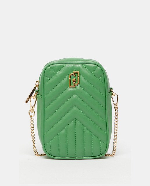 Green quilted mobile bag with chain strap · Women's fashion · El Corte