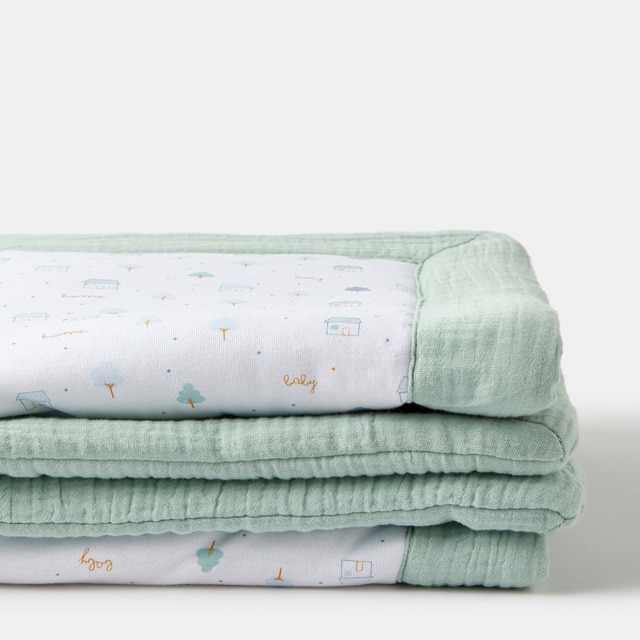 Edredón Relleno Cotton Juice Sweet Home verde