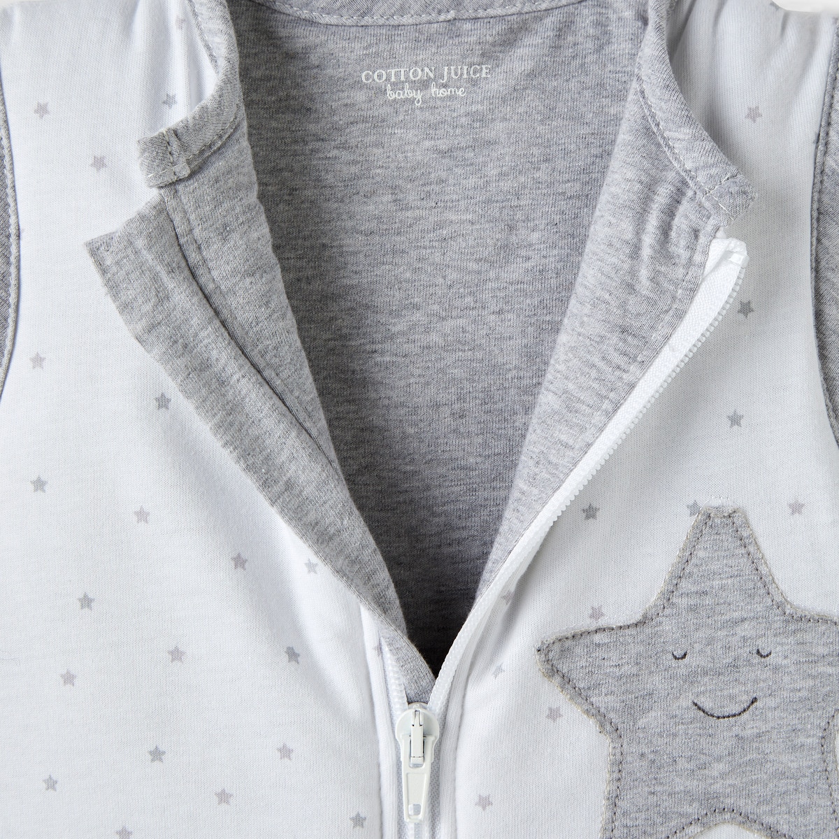 Manta de Pijama Warmy Basic 18-36 m Estrelas Cinzento-4