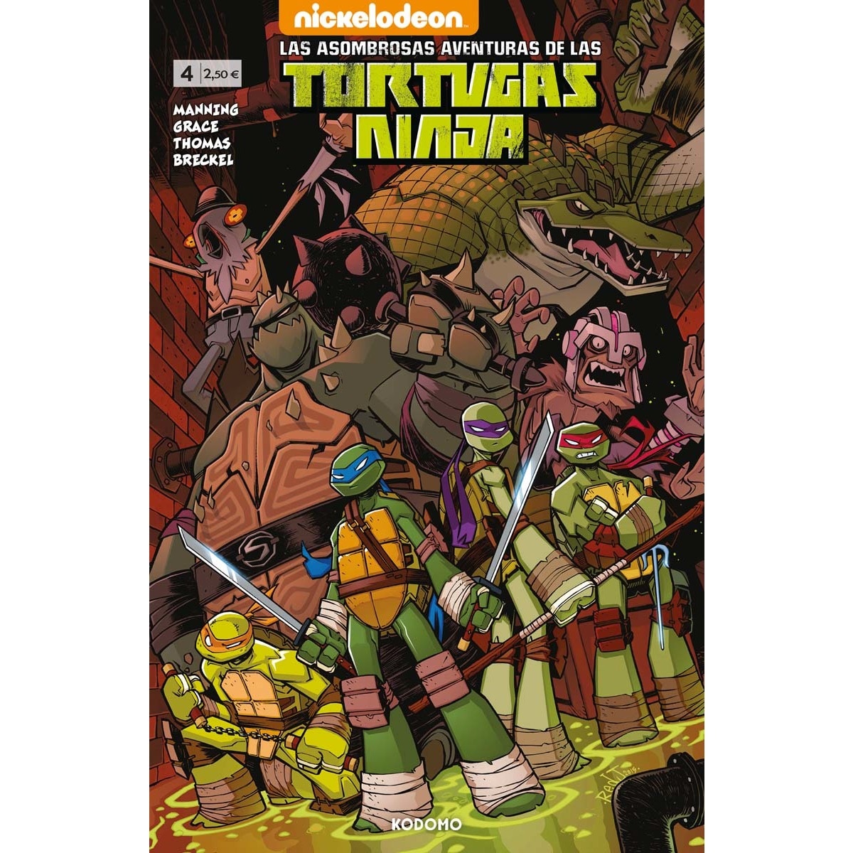 Imagem 0 de Las asombrosas aventuras de las Tortugas Ninja núm. 04 (Capa mole)