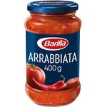 salsa Arrabbiata con base de tomate y pimiento rojo sin gluten frasco 400 g