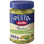 Rustic basil and courgette pesto sauce, gluten-free flask 200 g