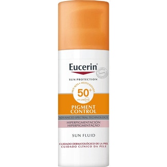 EUCERIN Sun Fluid Pigment Control protector solar facial FPS 50+ 50 ml