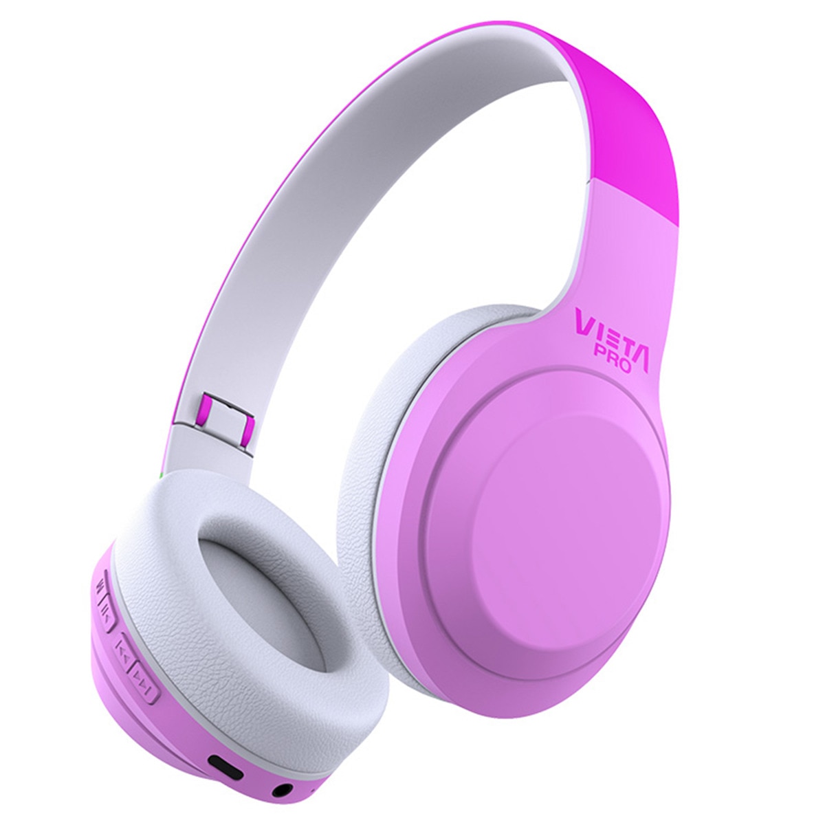 Imagem 0 de Auscultadores Vieta Pro Kids 2 Bluetooth, Sem Fios - Rosa e Branco