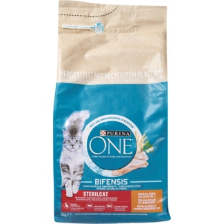 Purina One Ração para Gato Estrelizado de Frango embalagem 6 kg