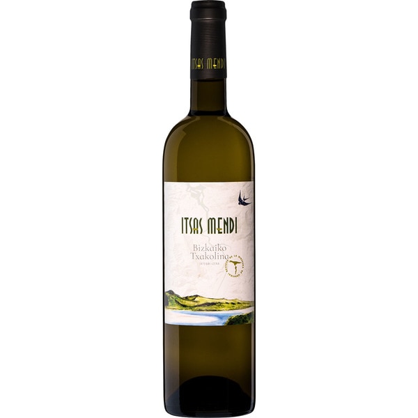 ITSASMENDI vino blanco txakoli DO Bizkaiko Txacolina botella 75 cl