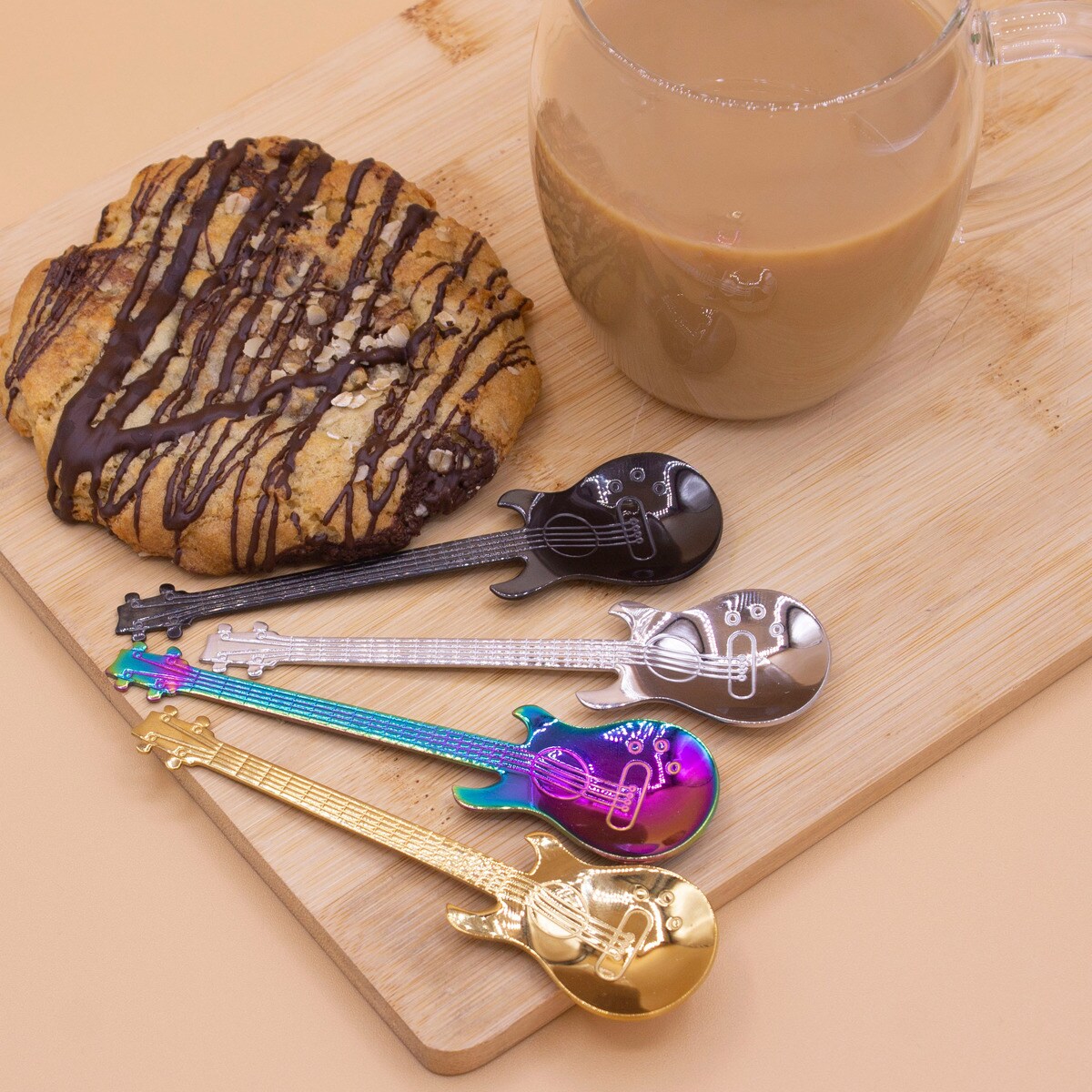 Colheres na Forma de Guitarra Coffee & Rock 3