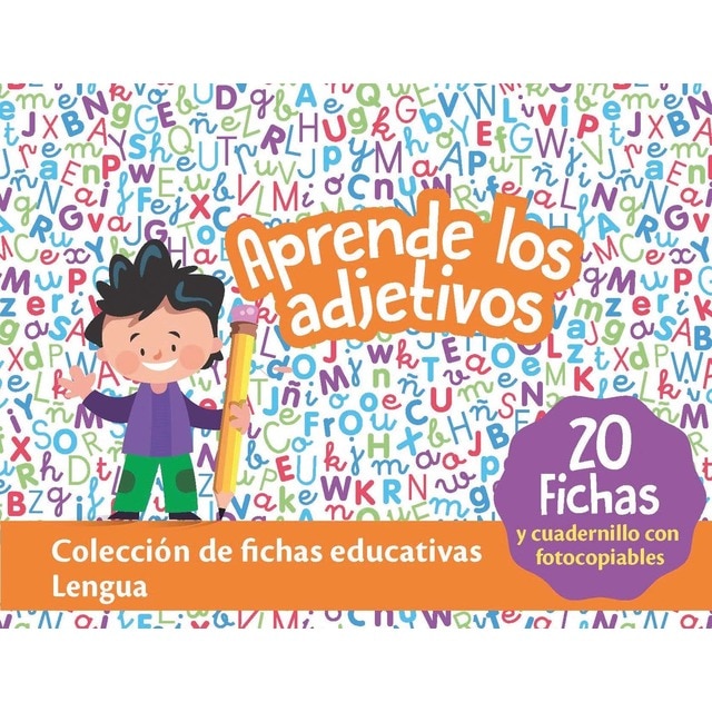Cajas Educativas. Lengua:Aprende los adjetivos. (Tapa blanda)