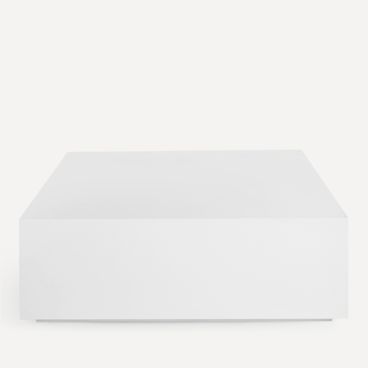Mesa de Centro Quadrada em Brilho Ovar Branco brilho-2