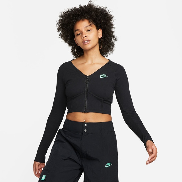 Nike femme discount long sleeve rib