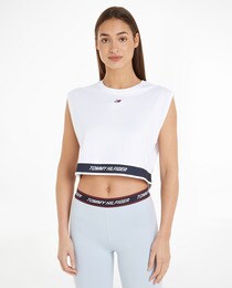 T-shirt ample sans manches avec bande Sport