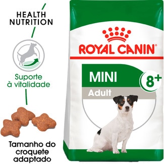 Royal Canin Ração para Cão Mini Adulto + 8 Anos embalagem 2 kg