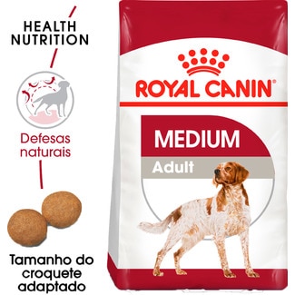 Royal Canin Ração para Cão Médio Adulto a Partir dos 12 Meses embalagem 15 kg
