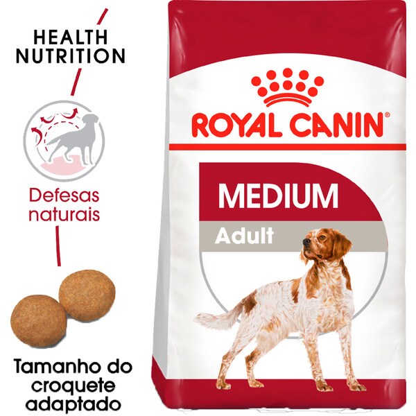 Ração para Cão Médio Adulto a Partir dos 12 Meses embalagem 15 kg