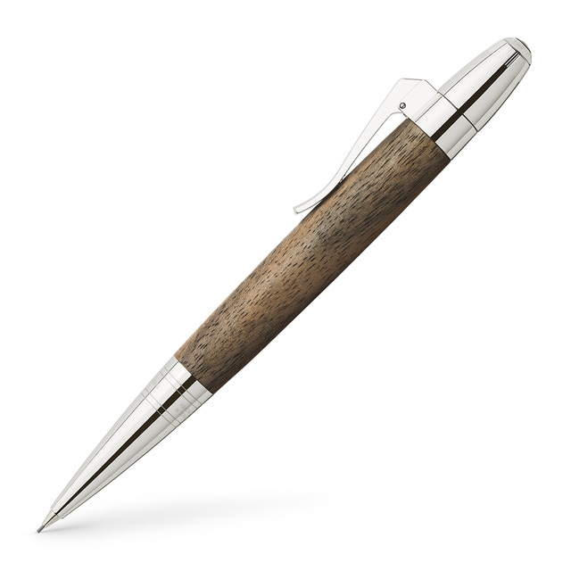 Portaminas Magnum escritura 0,7 mm con goma Graf von Faber-Castell nogal.