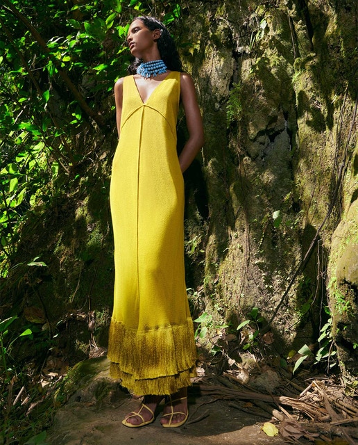 Vestido red flecos