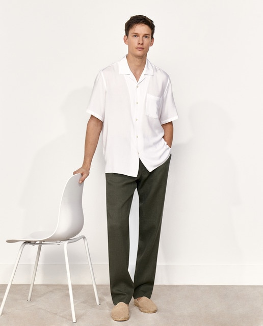 Pantalón hombre sport sin pliegues classic con cintura de cuerdas