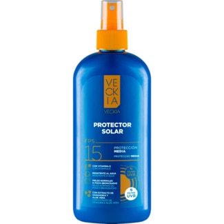 Veckia Protetor Solar Loção em Spray FP15 embalagem 300 ml