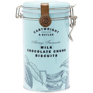 CARTWRIGHT & BUTLER galletas de mantequilla y chocolate con leche lata 200 g