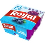 Wackelpudding Blaubeergeschmack 0% Zucker 4er-Pack Einheiten 90 g glutenfrei