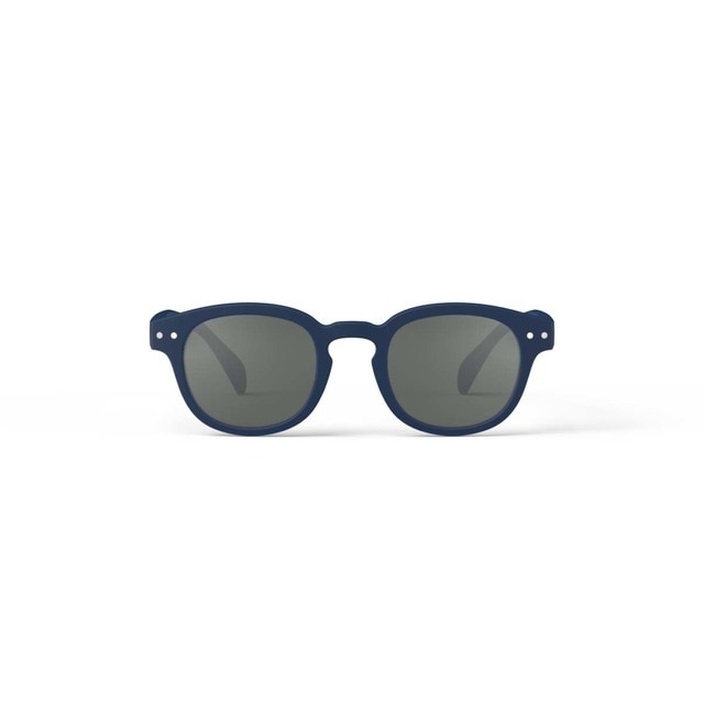 Gafas de sol para niños de 5 a 10 años Izipizi #C forma cuadrada azul marino.
