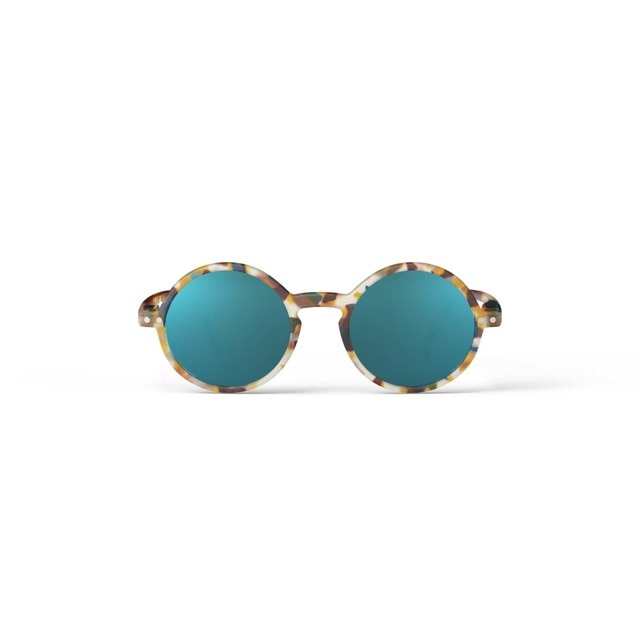 Gafas de sol espejo para niños de 5 a 10 años Izipizi #G forma redonda carey.