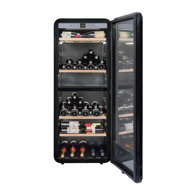 Vinoteca LS51.2Z BLACK para 50 botellas con 2 zonas de temperatura