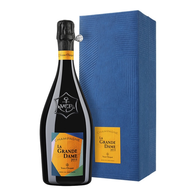Estuche Champagne Veuve Clicquot La Grande Dame 2015 diseñado por Paola Paronetto