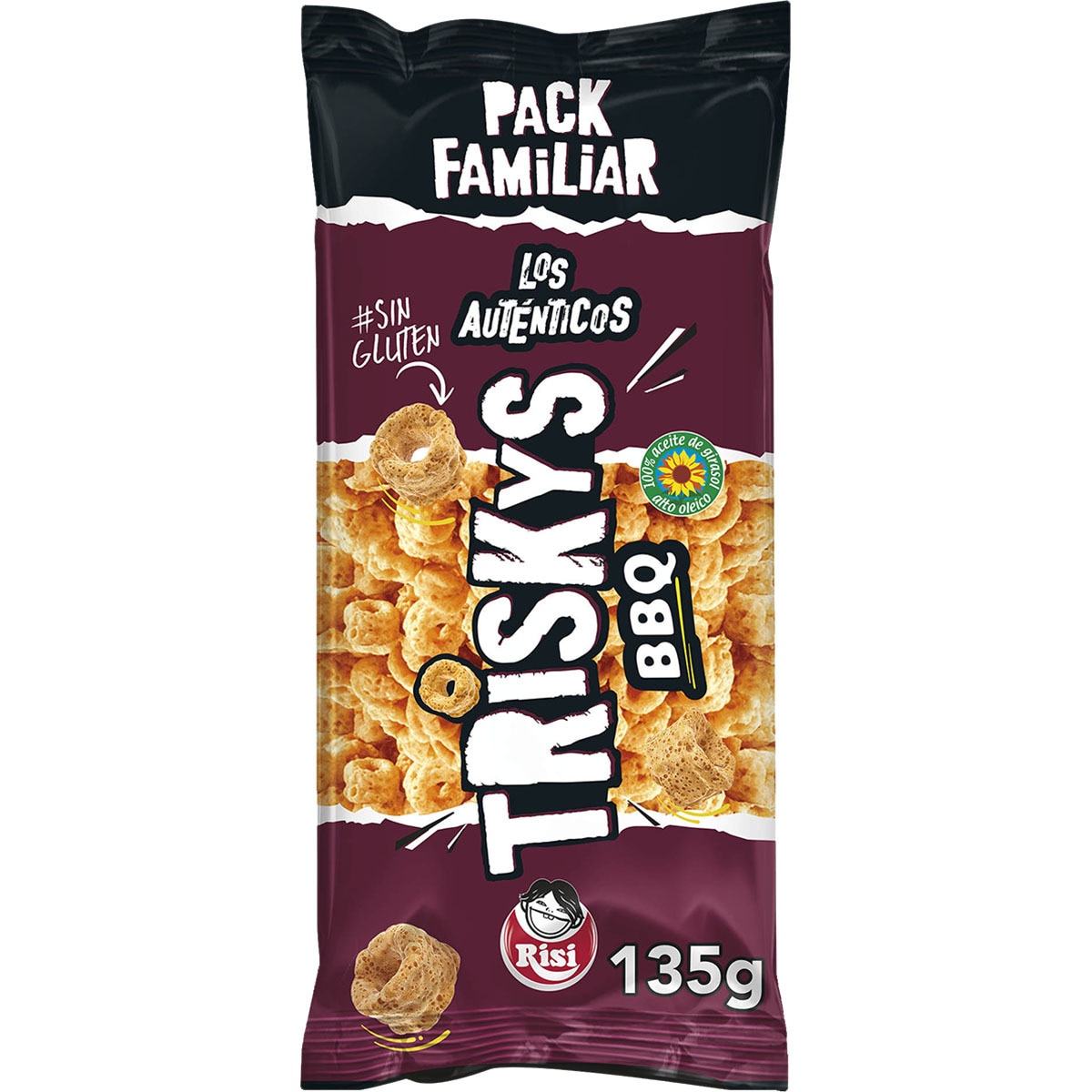 Triskys Snack De Maíz Horneado Sabor Bbq Sin Gluten Bolsa 135 G · Risi · Supermercado El Corte 9635