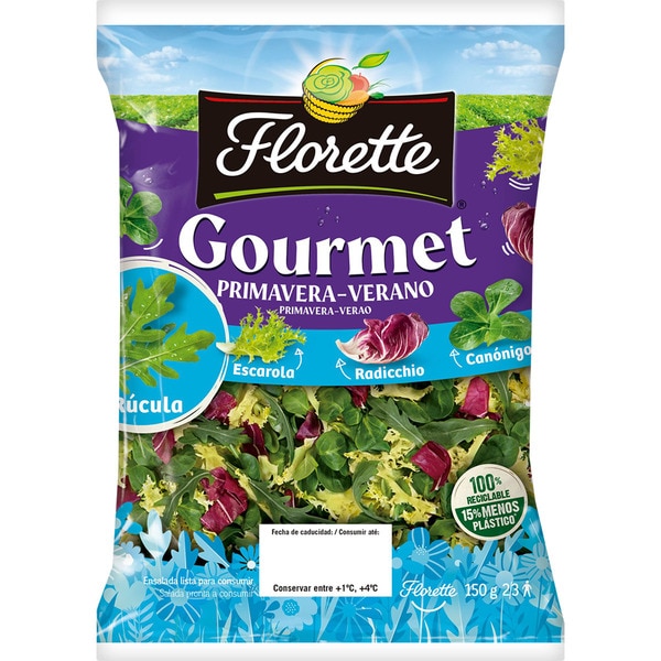 FLORETTE ensalada Gourmet primavera-verano bolsa 150 g