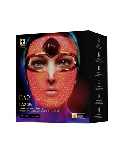 Máscara FAQ™ 202 de silicona: 7 luces LED + NIR, inalámbrico y antienvejecimiento - FOREO