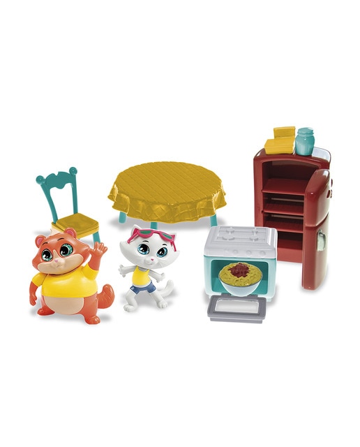 Playset cocina abuela Pina 44 gatos